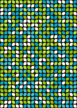 Soyut Geometrik Desen üretken hesaplama sanatı çizimi 