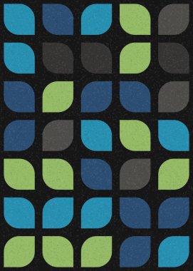 Soyut Geometrik Desen üretken hesaplama sanatı çizimi 