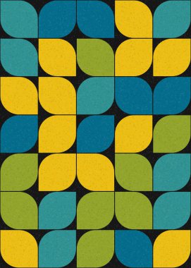 Soyut Geometrik Desen üretken hesaplama sanatı çizimi 