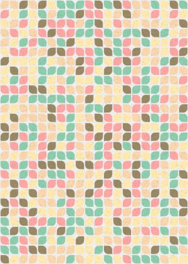 Soyut Geometrik Desen üretken hesaplama sanatı çizimi 