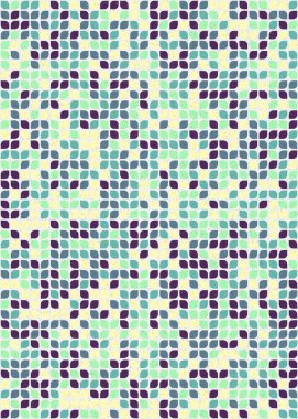 Soyut Geometrik Desen üretken hesaplama sanatı çizimi 