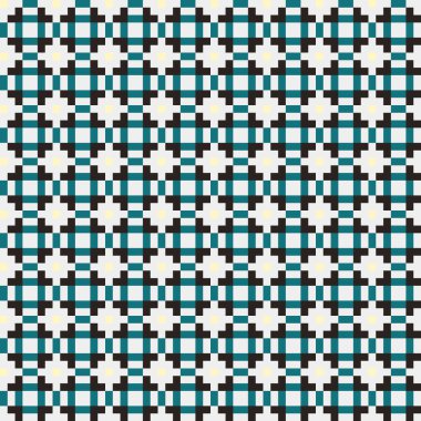 Soyut çapraz örüntü üretken hesaplama sanatı, vektör illüstrasyonu