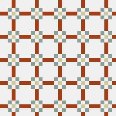 Soyut çapraz örüntü üretken hesaplama sanatı, vektör illüstrasyonu