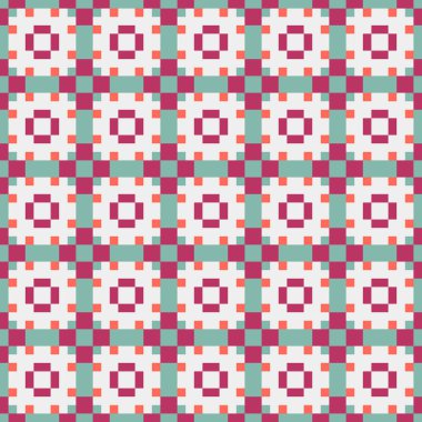 Soyut çapraz örüntü üretken hesaplama sanatı, vektör illüstrasyonu