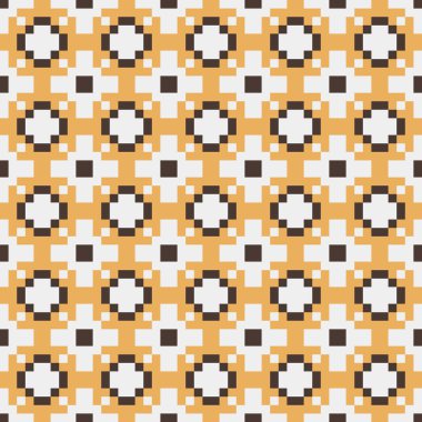 Soyut çapraz örüntü üretken hesaplama sanatı, vektör illüstrasyonu