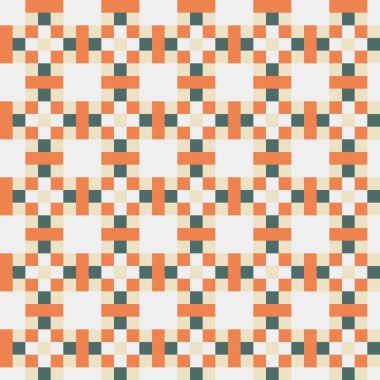 Soyut çapraz örüntü üretken hesaplama sanatı, vektör illüstrasyonu