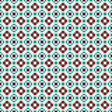 Soyut çapraz örüntü üretken hesaplama sanatı, vektör illüstrasyonu