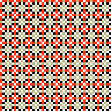 Soyut çapraz örüntü üretken hesaplama sanatı, vektör illüstrasyonu