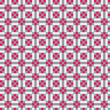 Soyut çapraz örüntü üretken hesaplama sanatı, vektör illüstrasyonu