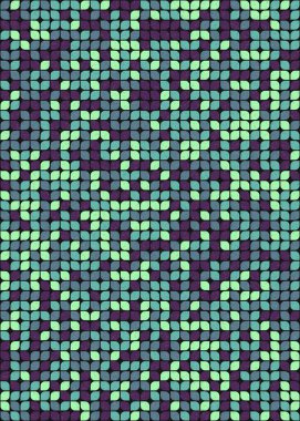 Soyut Geometrik Desen üretken hesaplama sanatı çizimi 