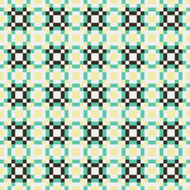 Soyut çapraz örüntü üretken hesaplama sanatı, vektör illüstrasyonu