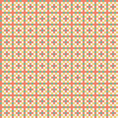 Soyut çapraz örüntü üretken hesaplama sanatı, vektör illüstrasyonu