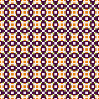 Soyut çapraz desenli üretken hesaplama sanatı çizimi