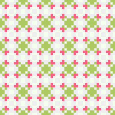 Soyut çapraz örüntü üretken hesaplama sanatı, vektör illüstrasyonu