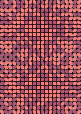 Soyut Geometrik Desen üretken hesaplama sanatı çizimi 