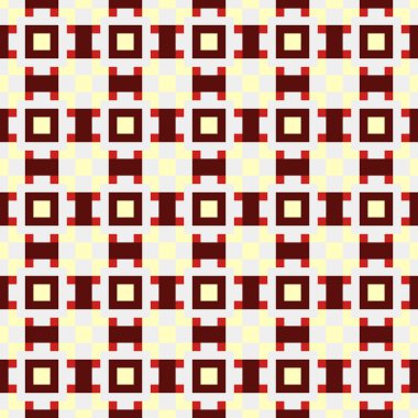 Soyut çapraz desenli üretken hesaplama sanatı çizimi