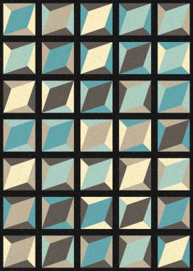 Üretken hesaplama sanatıyla soyut geometrik desen