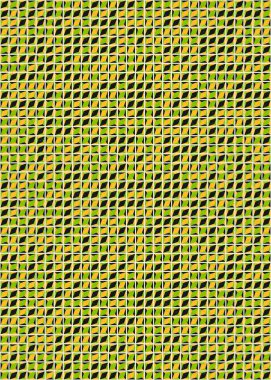 Üretken hesaplama sanatıyla soyut geometrik desen 