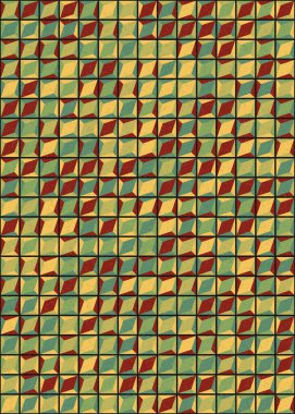 Üretken hesaplama sanatıyla soyut geometrik desen