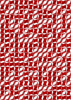 Üretken hesaplama sanatıyla soyut geometrik desen