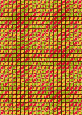 Üretken hesaplama sanatıyla soyut geometrik desen