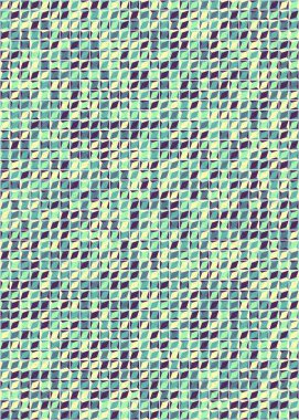 Üretken hesaplama sanatıyla soyut geometrik desen 