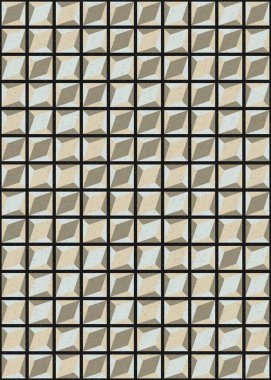 Üretken hesaplama sanatıyla soyut geometrik desen