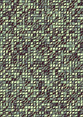 Soyut Geometrik Desen üretken hesaplama sanatı çizimi