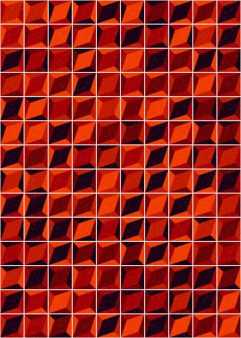 Üretken hesaplama sanatıyla soyut geometrik desen 