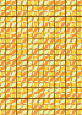 Üretken hesaplama sanatıyla soyut geometrik desen