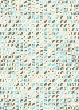 Üretken hesaplama sanatıyla soyut geometrik desen 