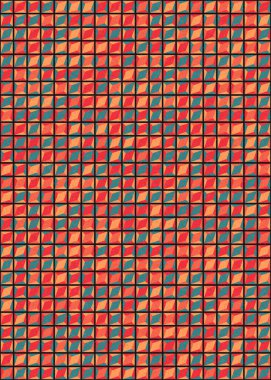 Üretken hesaplama sanatıyla soyut geometrik desen