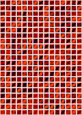 Soyut Geometrik Desen üretken hesaplama sanatı çizimi