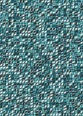 Üretken hesaplama sanatıyla soyut geometrik desen 