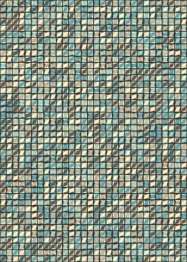 Üretken hesaplama sanatıyla soyut geometrik desen 