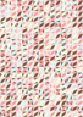 Üretken hesaplama sanatıyla soyut geometrik desen 