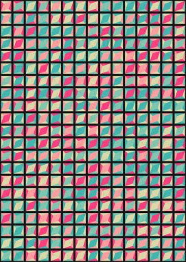 Soyut Geometrik Desen Üretken hesaplama sanatı 