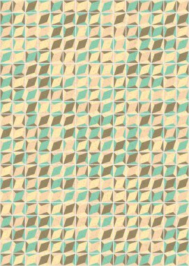 Üretken hesaplama sanatıyla soyut geometrik desen