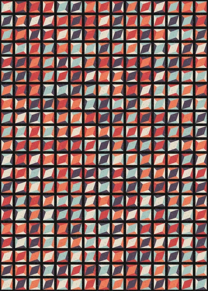 Soyut Geometrik Desen üretken hesaplama sanatı çizimi