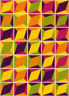 Üretken hesaplama sanatıyla soyut geometrik desen