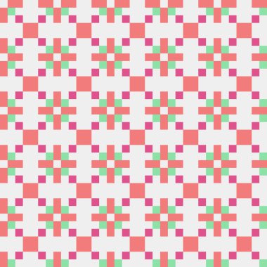 Soyut çapraz desenli üretken hesaplama sanatı çizimi