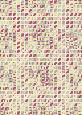 Soyut Geometrik Desen üretken hesaplama sanatı çizimi