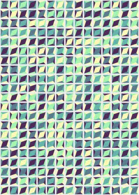 Soyut Geometrik Desen üretken hesaplama sanatı çizimi