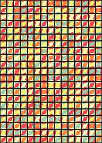 Üretken hesaplama sanatıyla soyut geometrik desen