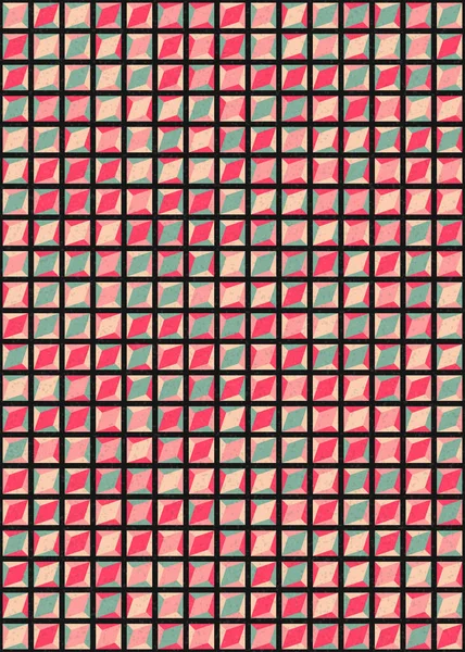 Üretken hesaplama sanatıyla soyut geometrik desen 