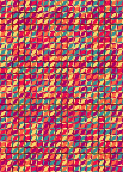 Üretken hesaplama sanatıyla soyut geometrik desen