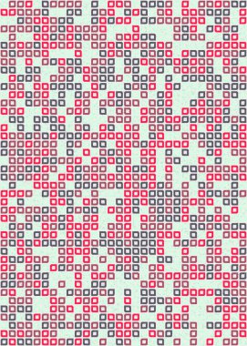 Soyut Geometrik Desen üretken hesaplama sanatı çizimi