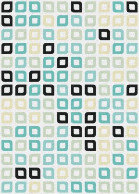 Soyut Geometrik Desen üretken hesaplama sanatı çizimi 