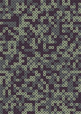 Üretken hesaplama sanatıyla soyut geometrik desen