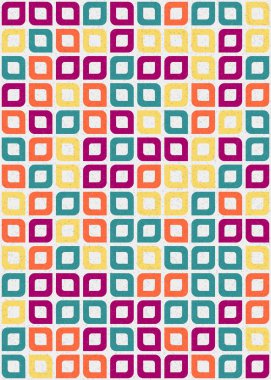 Soyut Geometrik Desen üretken hesaplama sanatı çizimi 